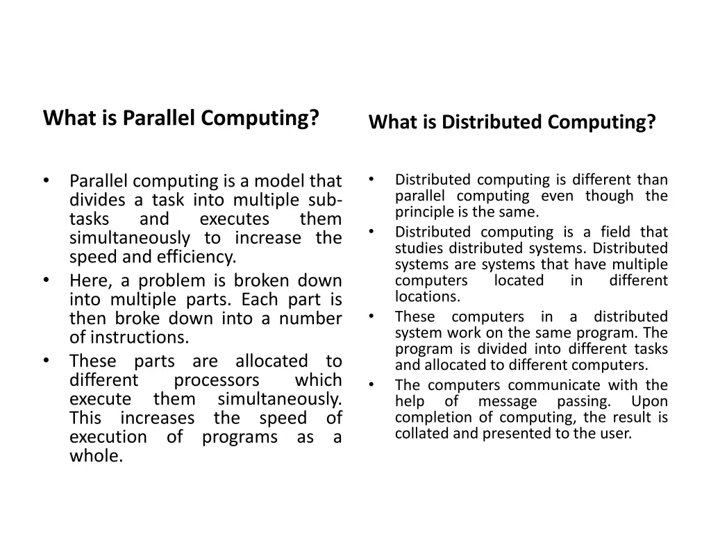 what is parallel computing