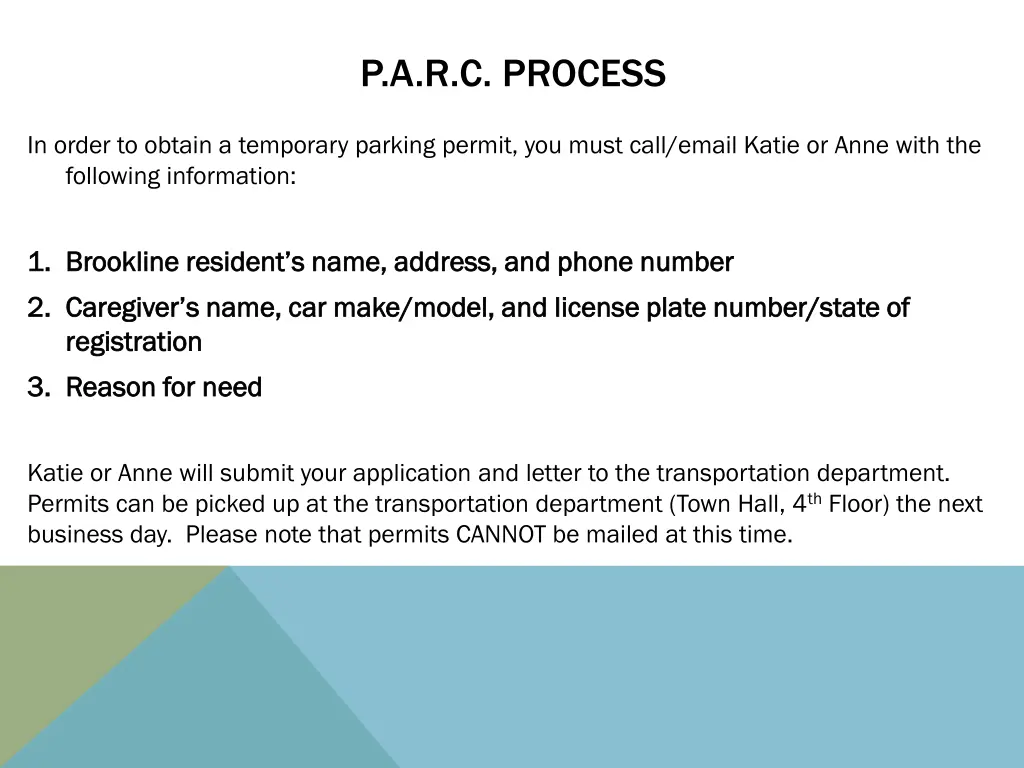 p a r c process