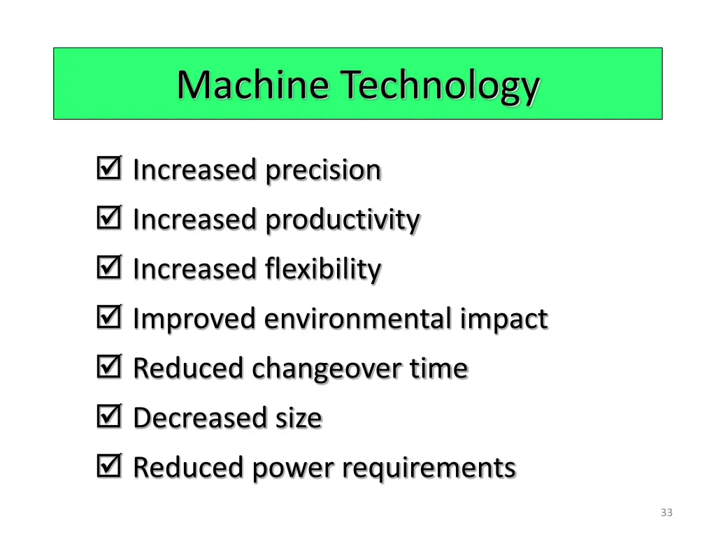 machine technology