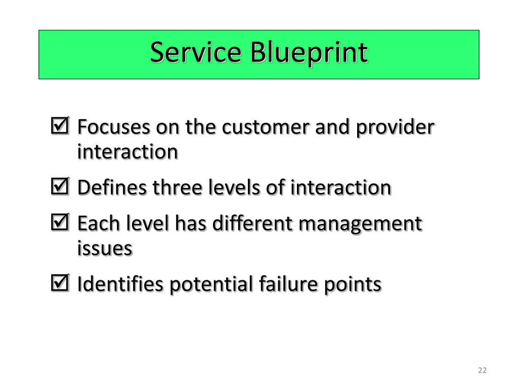 service blueprint