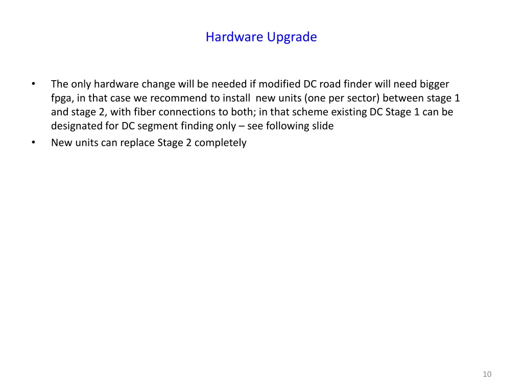 hardware upgrade