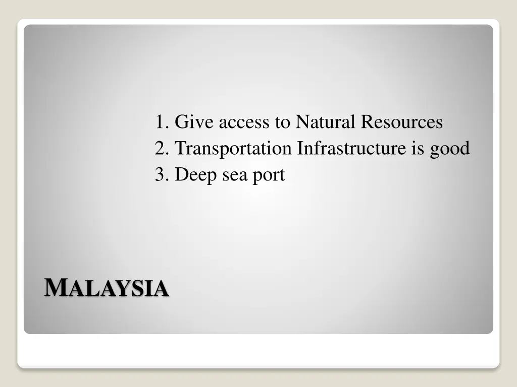 1 give access to natural resources