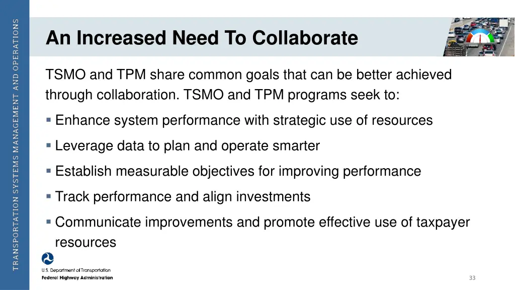 an increased need to collaborate