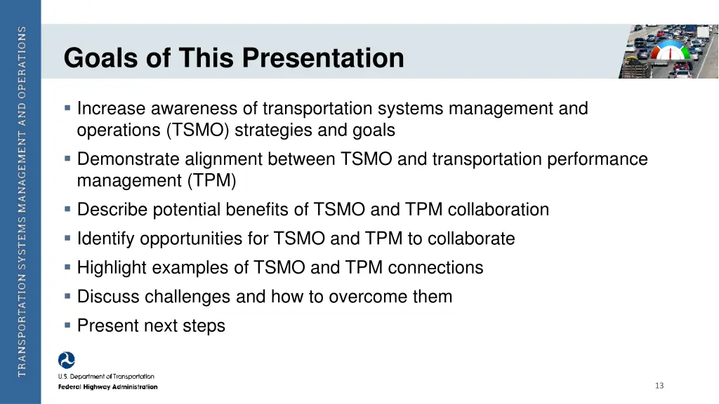 goals of this presentation