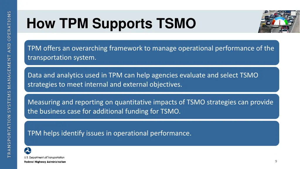 how tpm supports tsmo