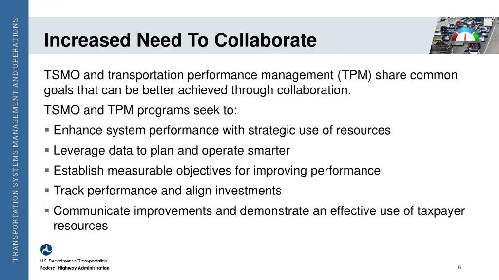 increased need to collaborate