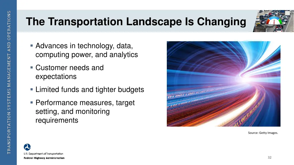 the transportation landscape is changing