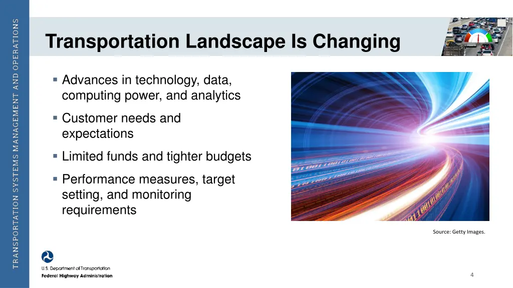 transportation landscape is changing