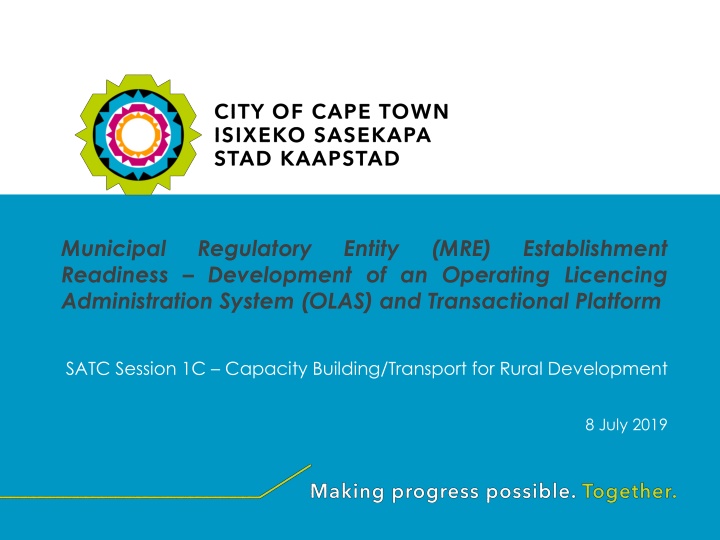 municipal readiness development of an operating