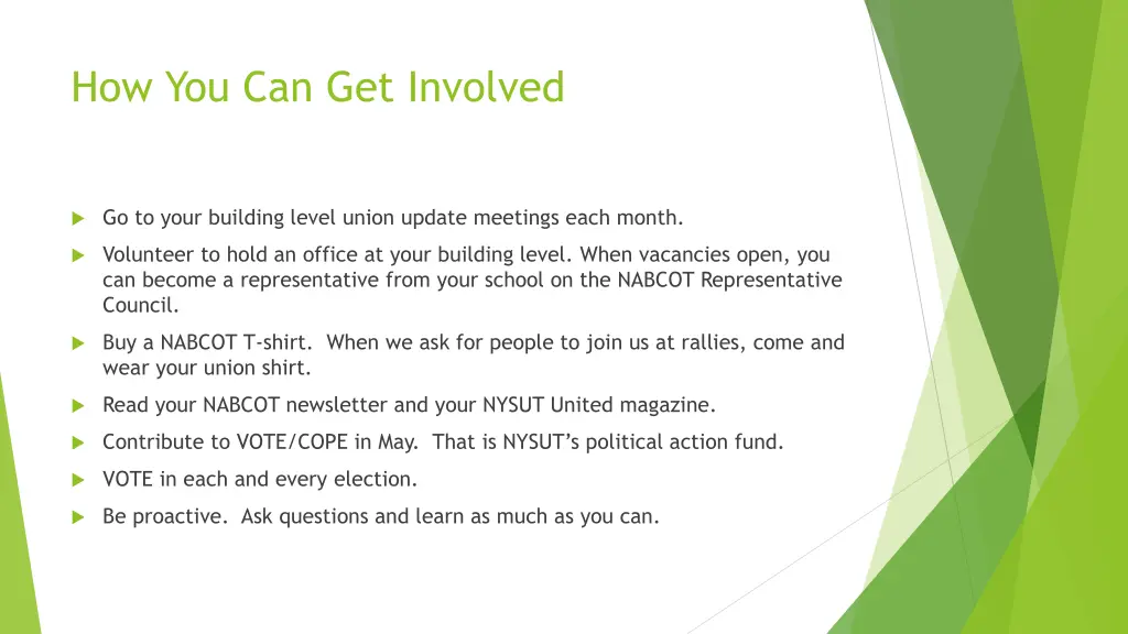how you can get involved