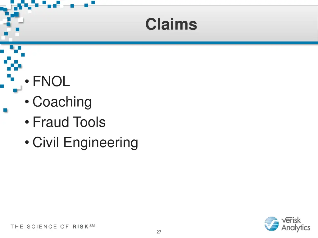 claims