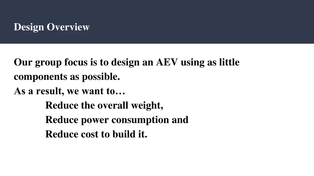 design overview