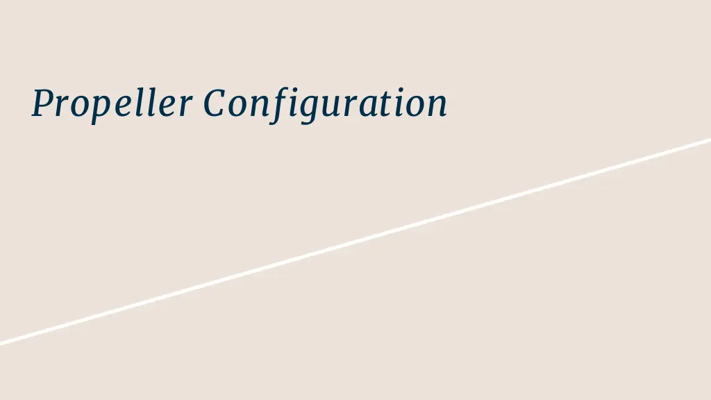 propeller configuration