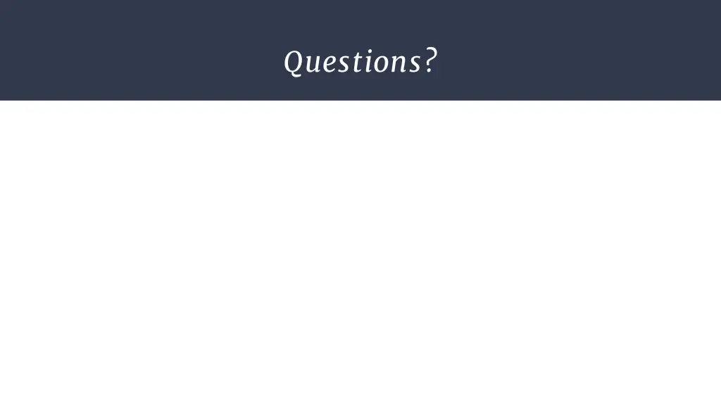 questions