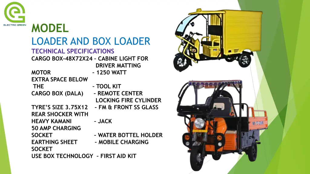 model loader and box loader technical