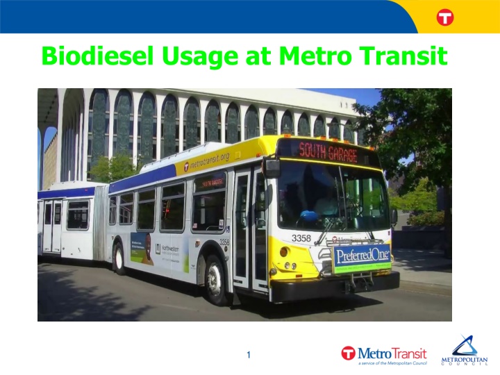 biodiesel usage at metro transit