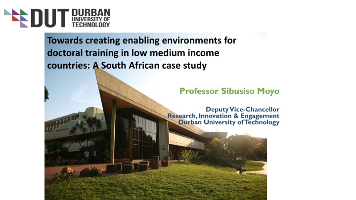 towards creating enabling environments
