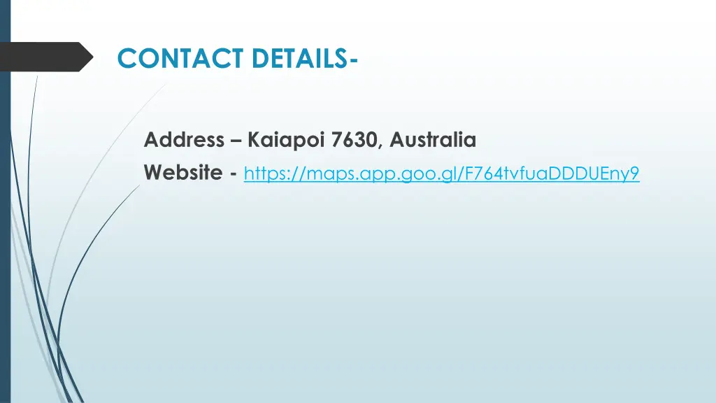 contact details