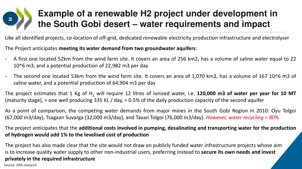 example of a renewable h2 project under