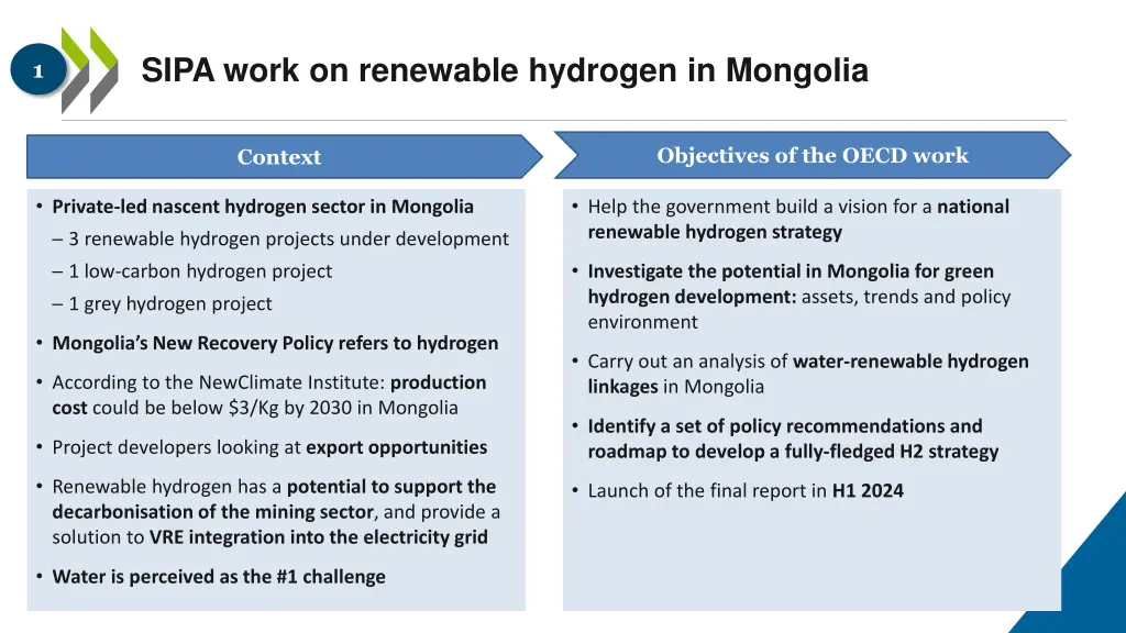 sipa work on renewable hydrogen in mongolia