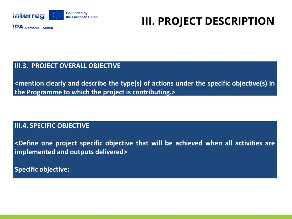 iii project description 1