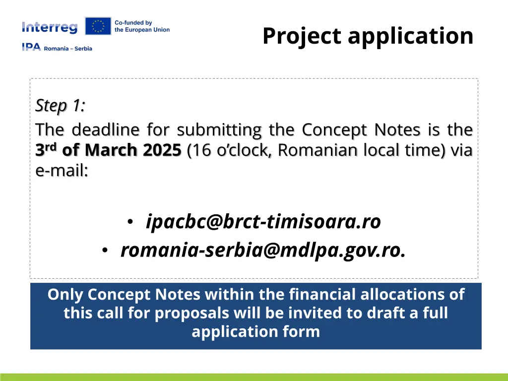 project application 1
