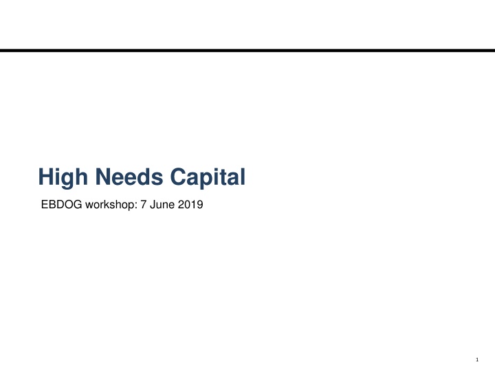high needs capital