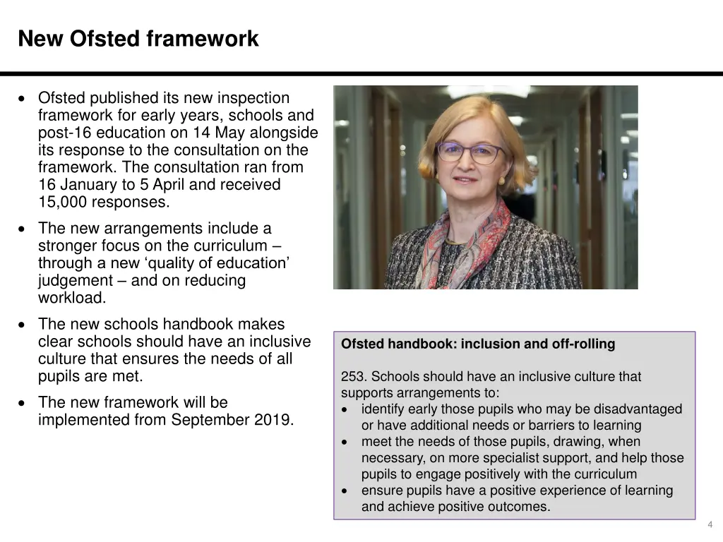 new ofsted framework