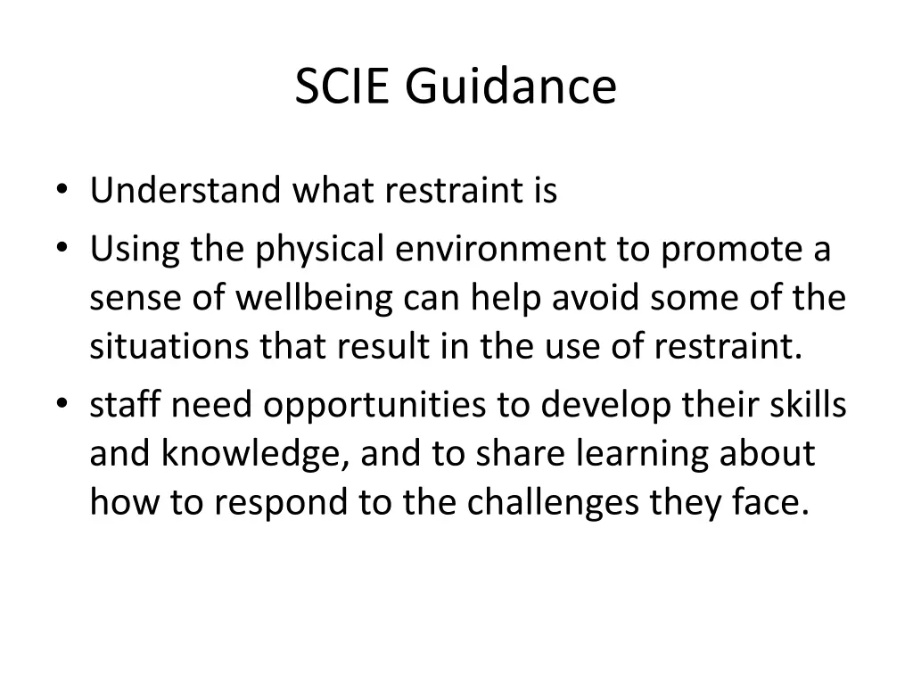 scie guidance
