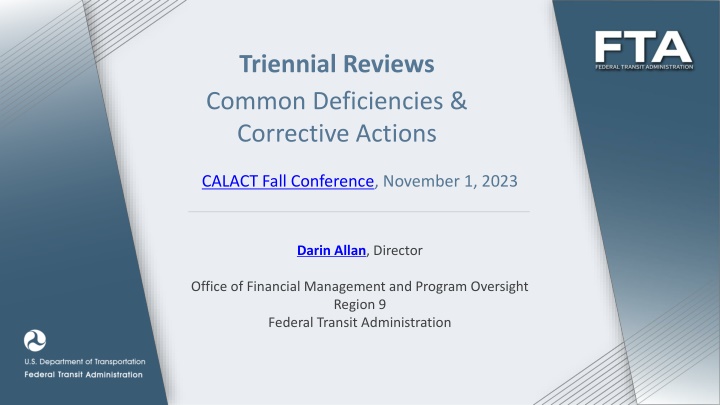 triennial reviews common deficiencies corrective