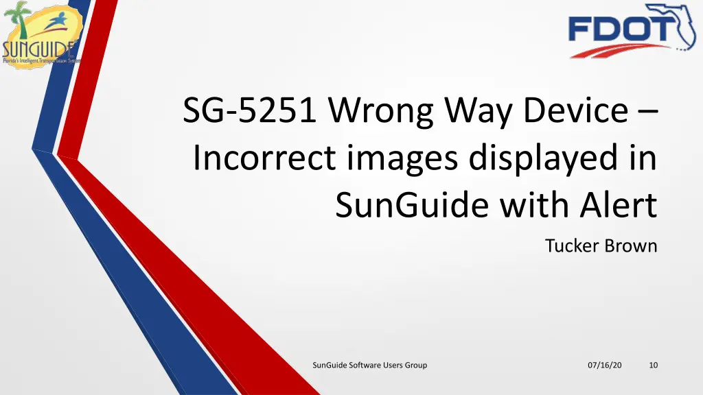 sg 5251 wrong way device incorrect images