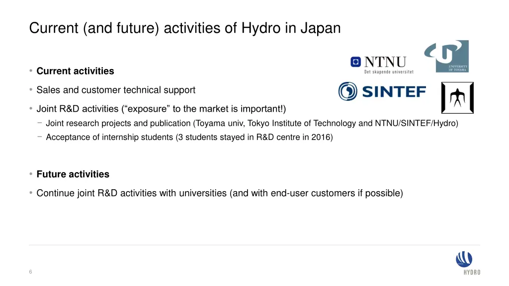 current and future activities of hydro in japan