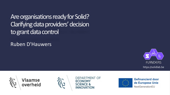 areorganisationsreadyforsolid clarifyingdata