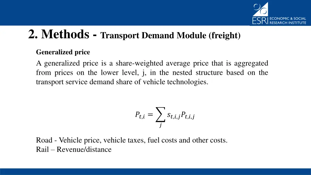 2 methods transport demand module freight 2