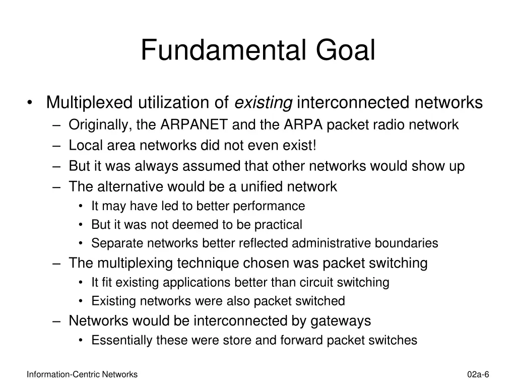 fundamental goal