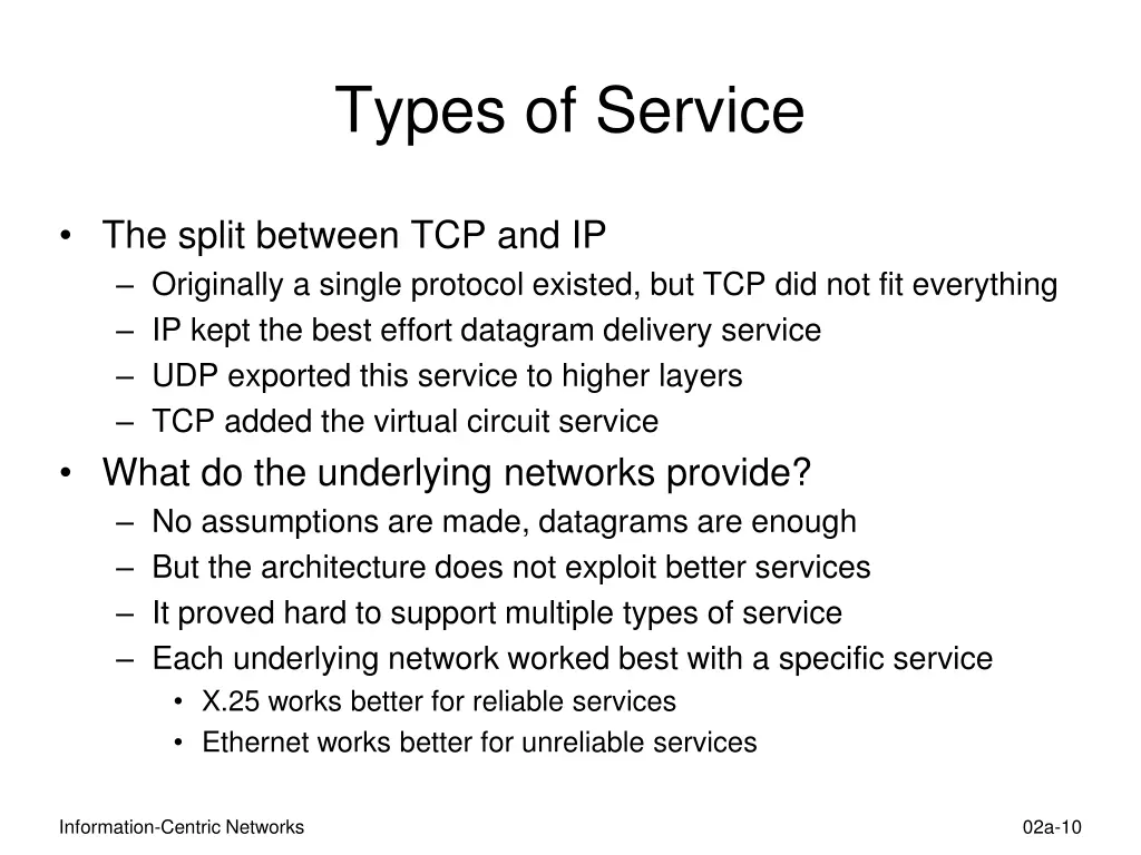 types of service 1
