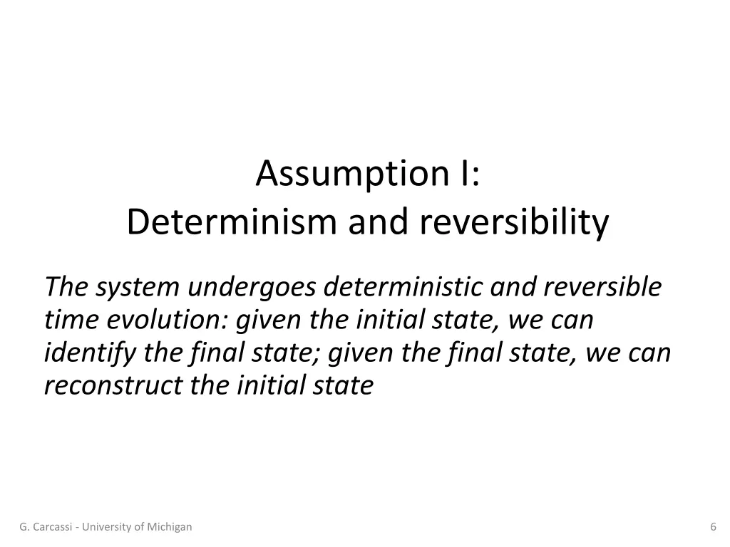 assumption i
