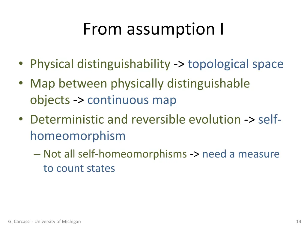 from assumption i