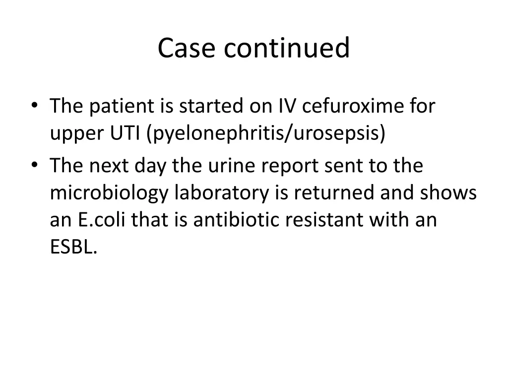 case continued