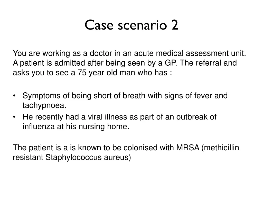 case scenario 2