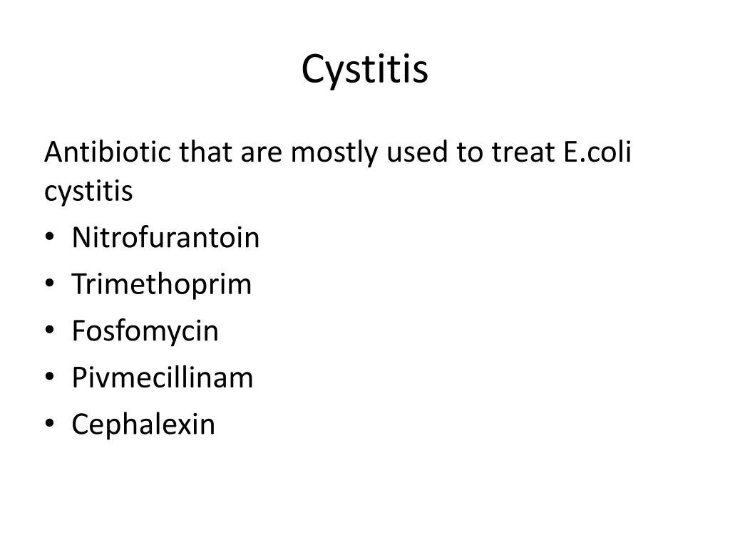 cystitis