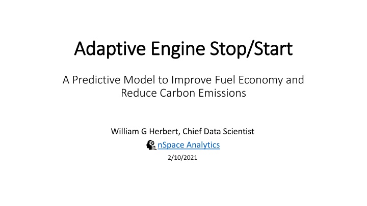 adaptive engine stop start adaptive engine stop