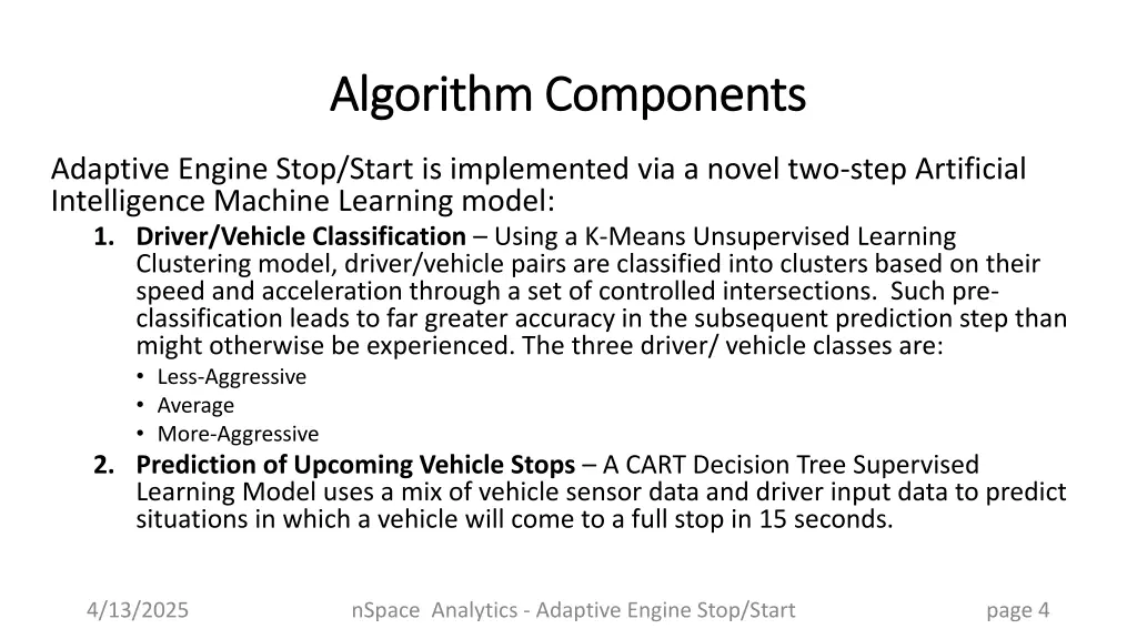 algorithm components algorithm components