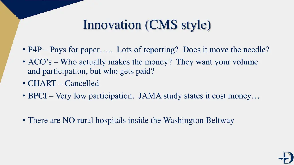 innovation cms style