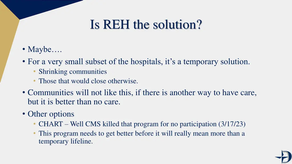 is reh the solution
