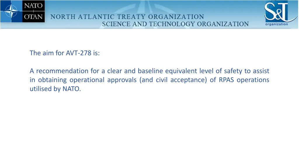 the aim for avt 278 is
