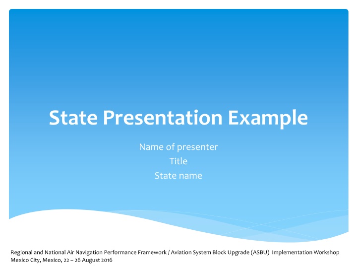 state presentation example
