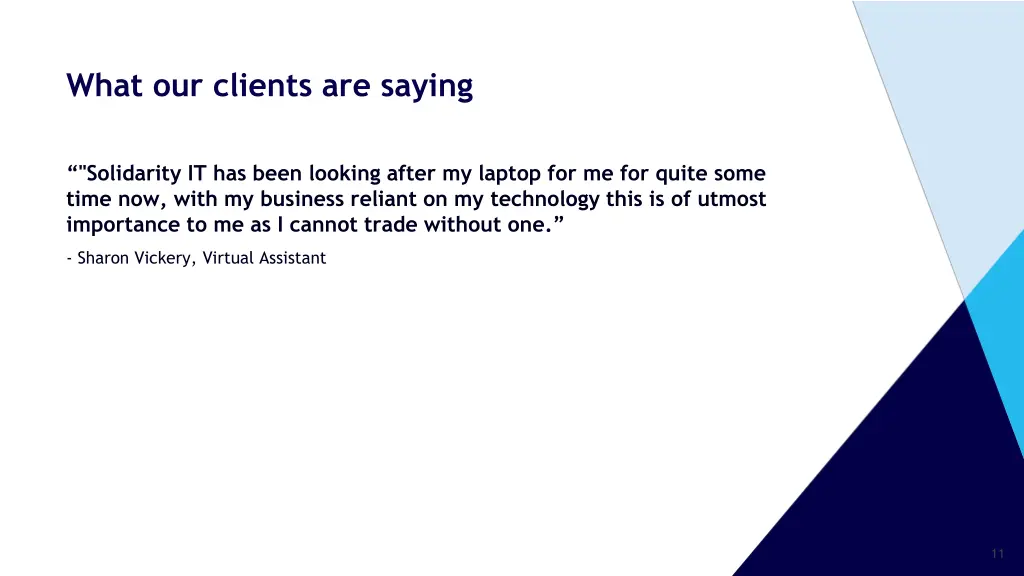 what our clients are saying