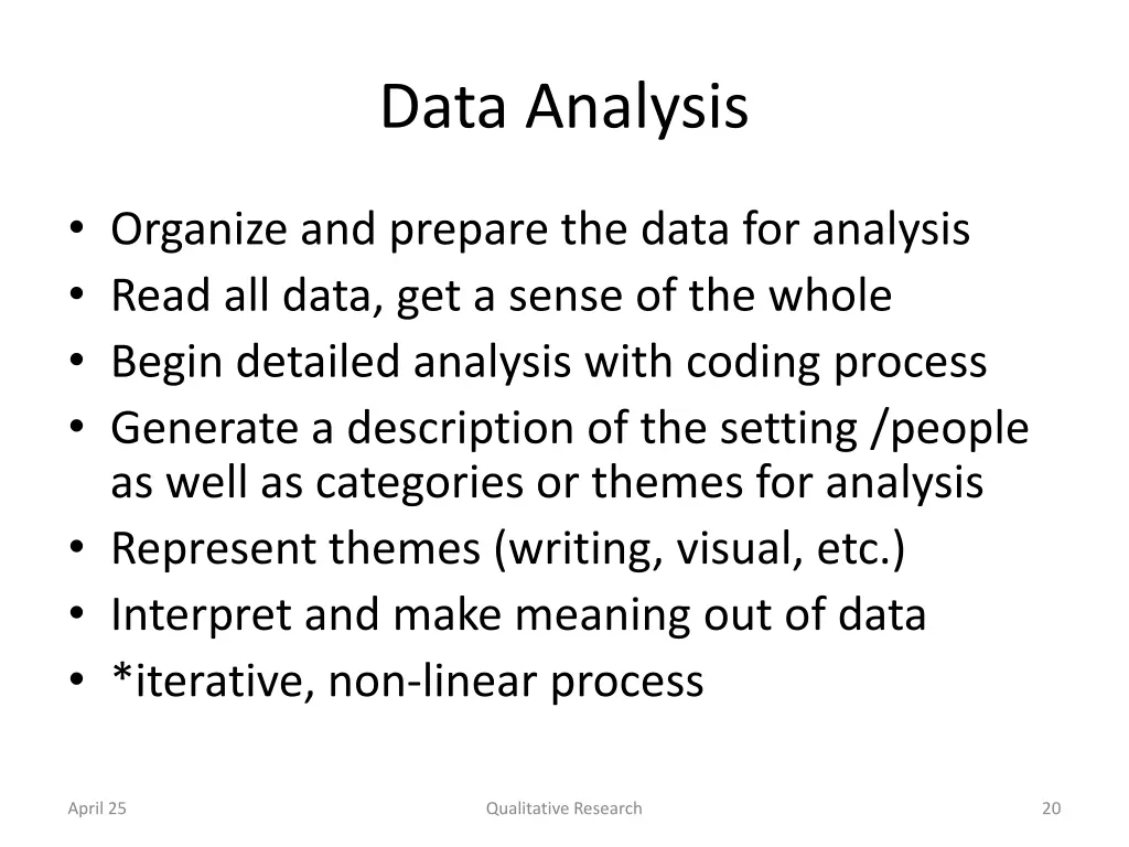 data analysis
