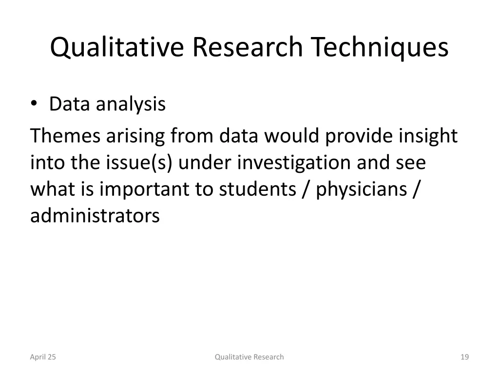 qualitative research techniques 3